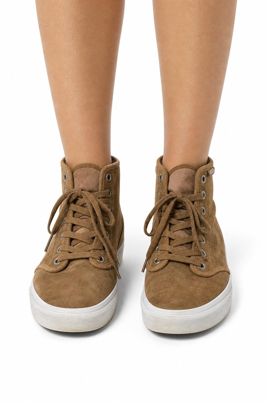 Vans Brown Suede High Top Sneakers